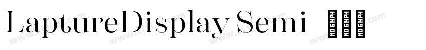 LaptureDisplay Semi字体转换